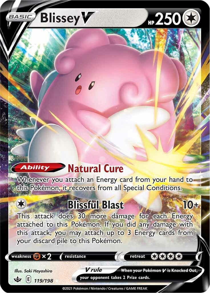 Blissey V #119 Pokémon Chilling Reign