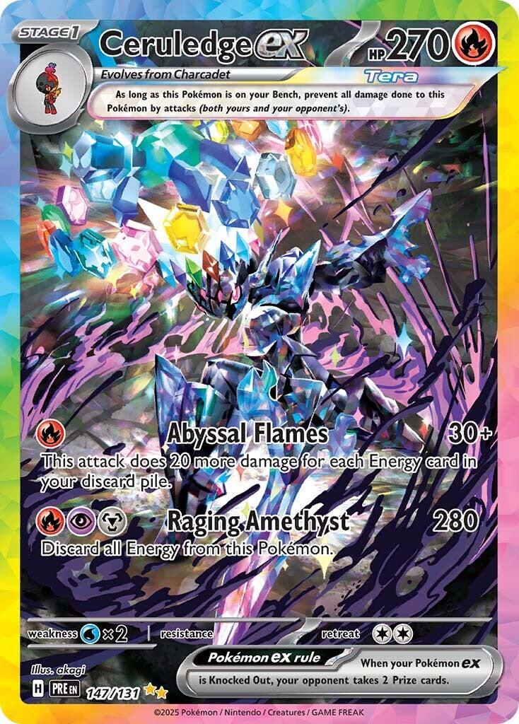 Ceruledge ex #147 Pokemon Prismatic Evolutions