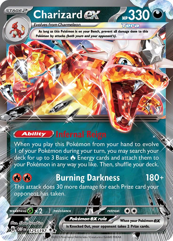 Charizard ex #125 Pokemon Obsidian Flames