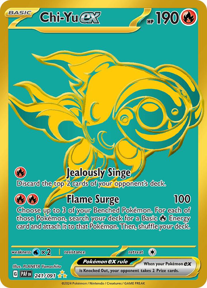 Chi-Yu ex #241 Pokemon Paldean Fates