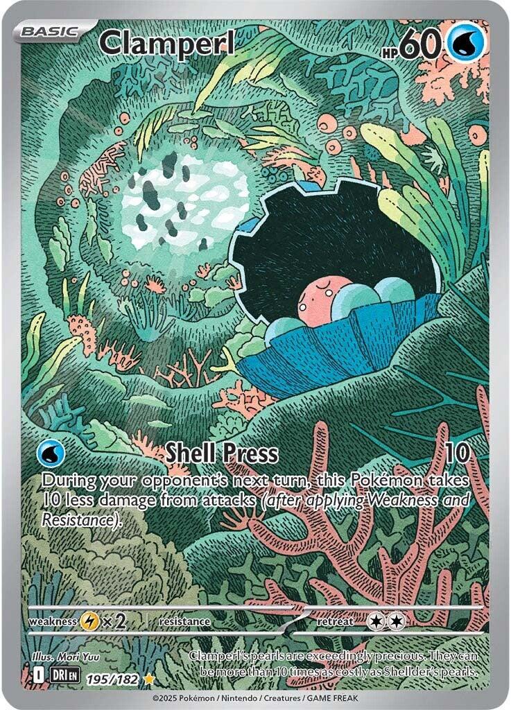 Clamperl #195 Pokemon Destined Rivals