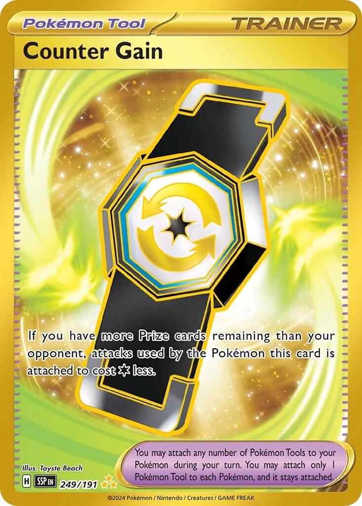 Counter Gain #249 Pokemon Surging Sparks