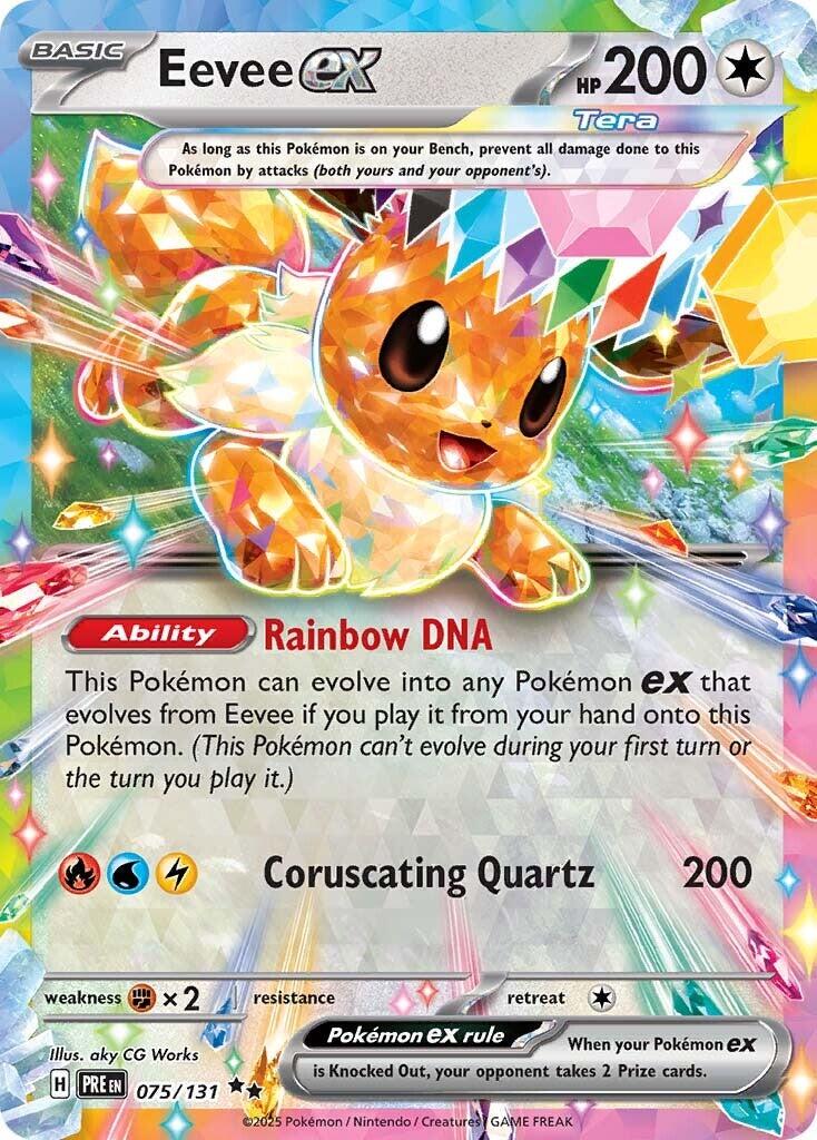 Eevee ex #75 Pokemon Prismatic Evolutions