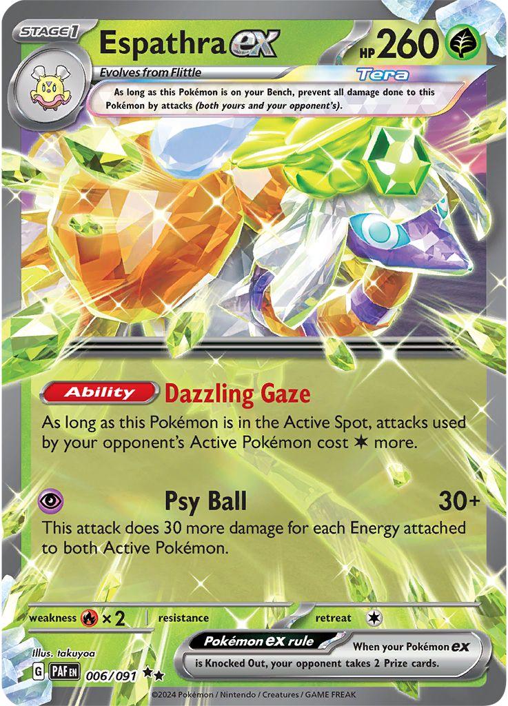 Espathra ex #6 Pokemon Paldean Fates