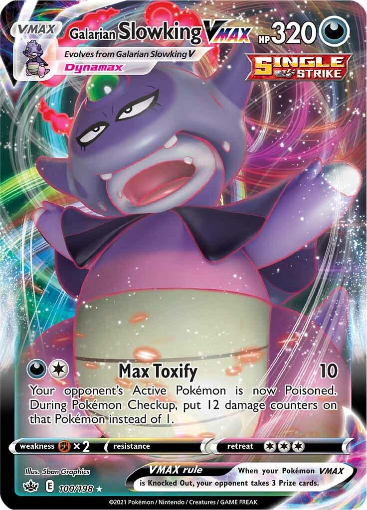 Galarian Slowking VMAX #100 Pokémon Chilling Reign