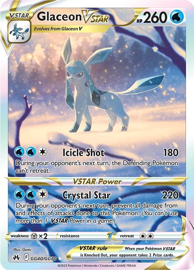 Glaceon VSTAR #GG40 Pokemon Crown Zenith