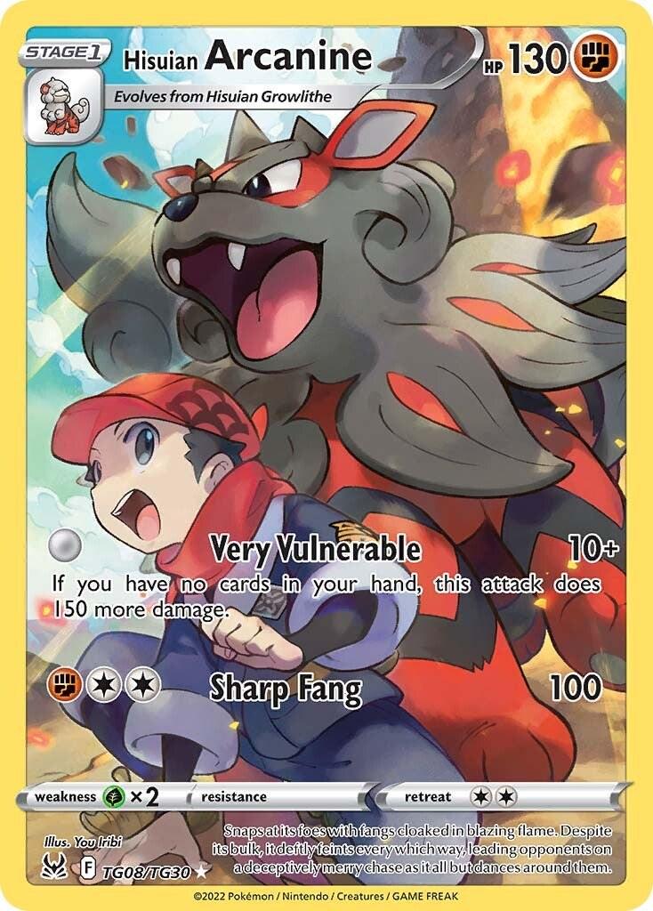 Hisuian Arcanine #TG08 Pokémon Lost Origin