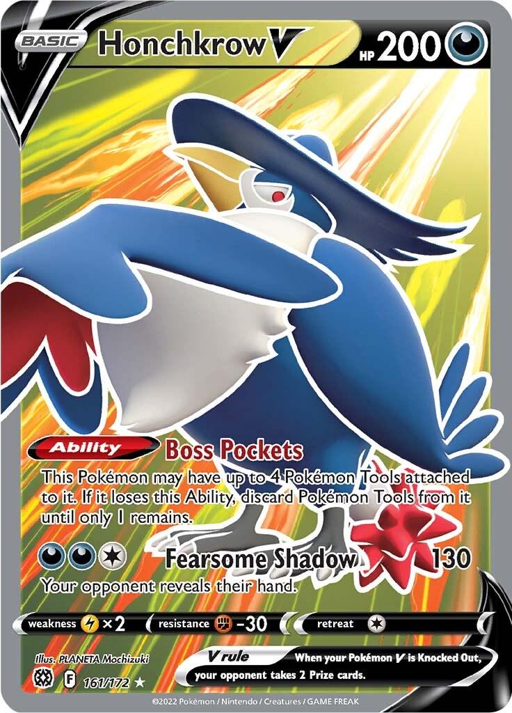 Honchkrow V #161 Pokémon Brilliant Stars
