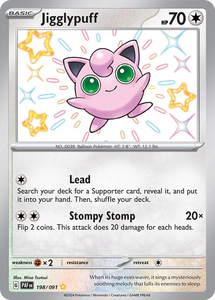 Jigglypuff #198 Pokemon Paldean Fates