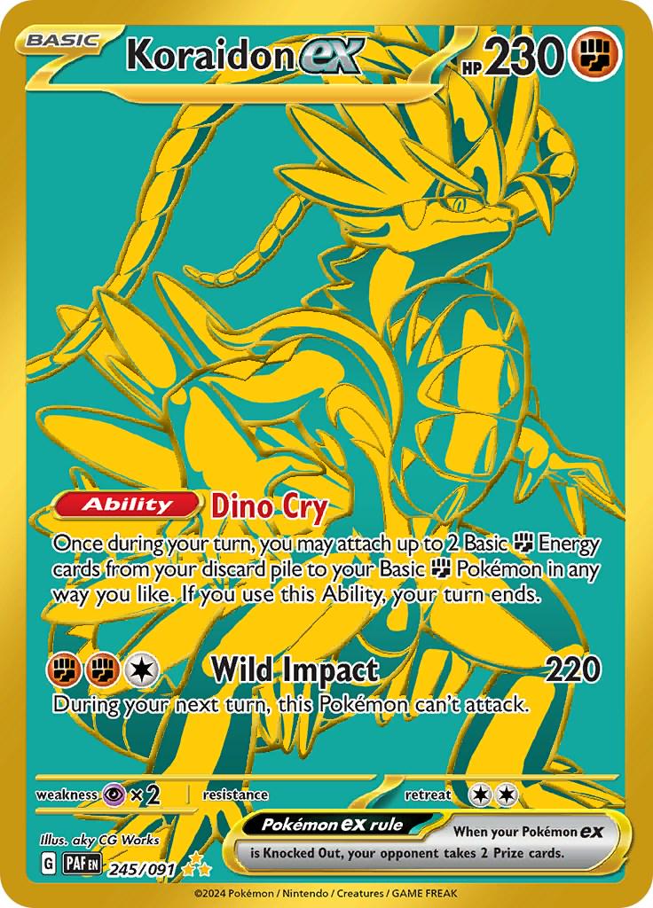Koraidon ex #245 Pokemon Paldean Fates