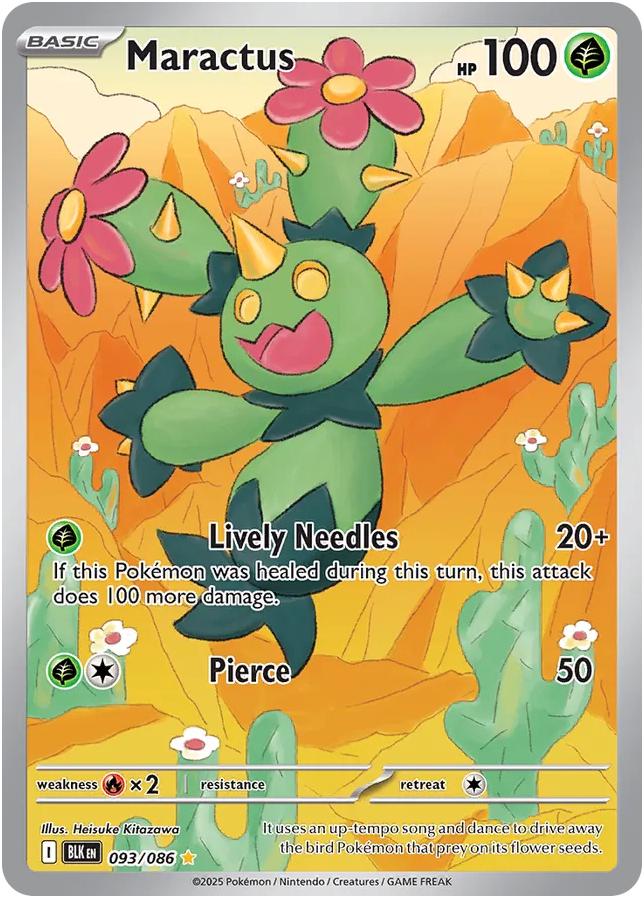 Maractus #93 Pokemon Black Bolt