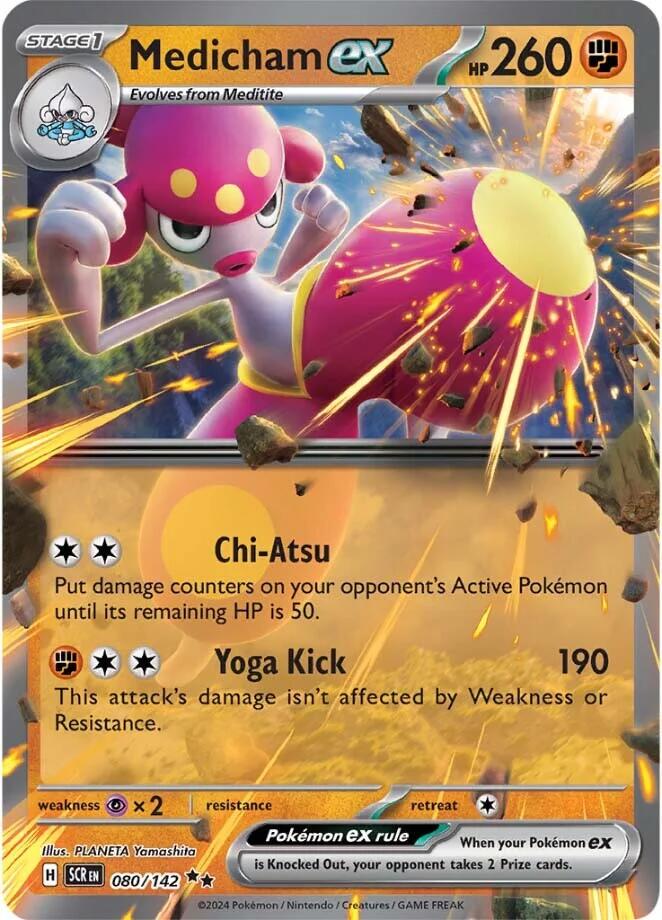 Medicham ex #80 Pokemon Stellar Crown
