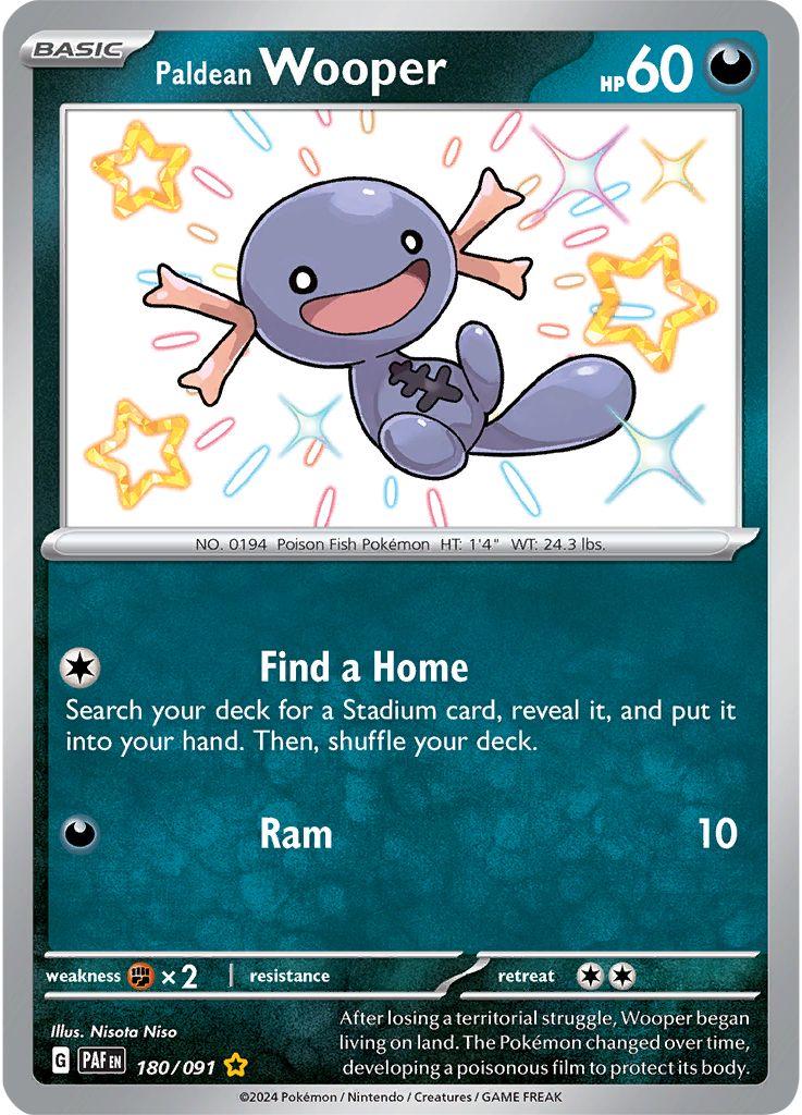 Paldean Wooper #180 Pokemon Paldean Fates