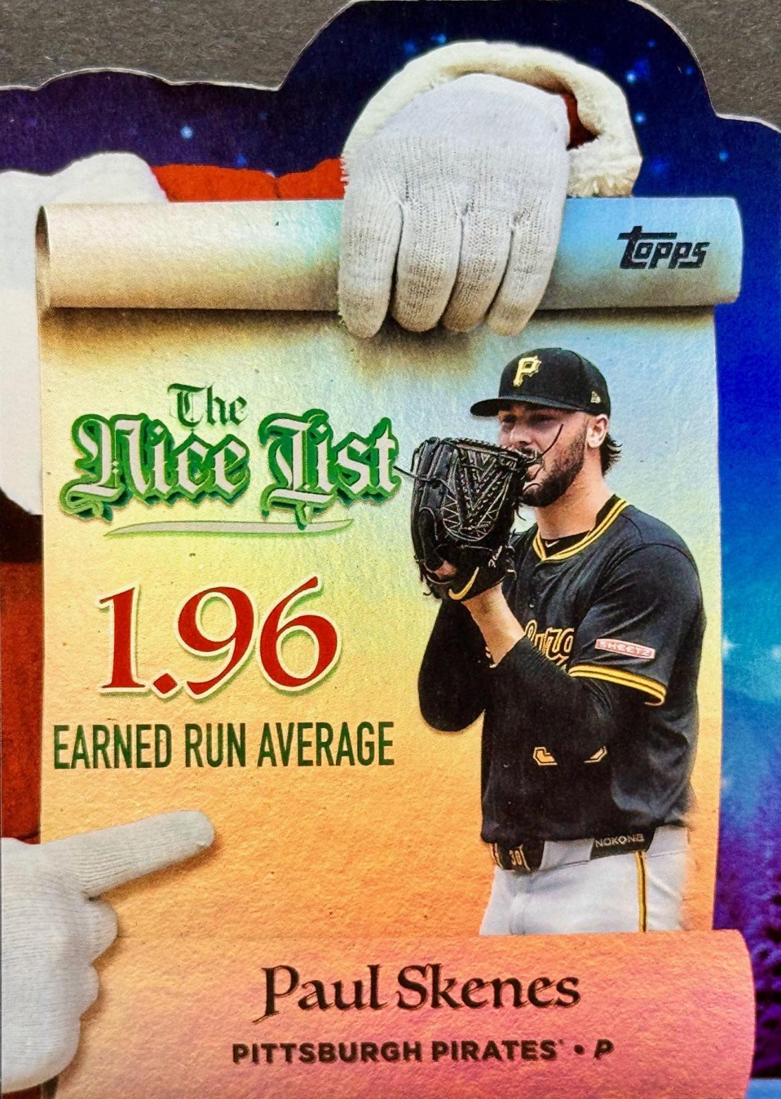 2025 Topps Holiday Making The Nice List - Paul Skenes #MNL-11