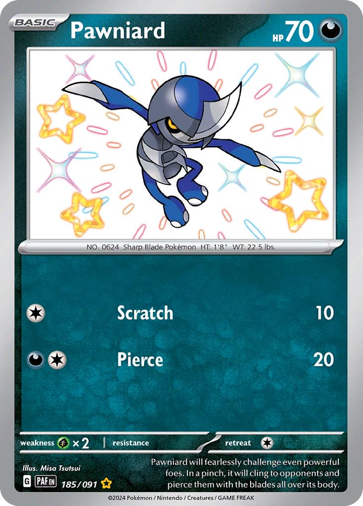 Pawniard #185 Pokemon Paldean Fates