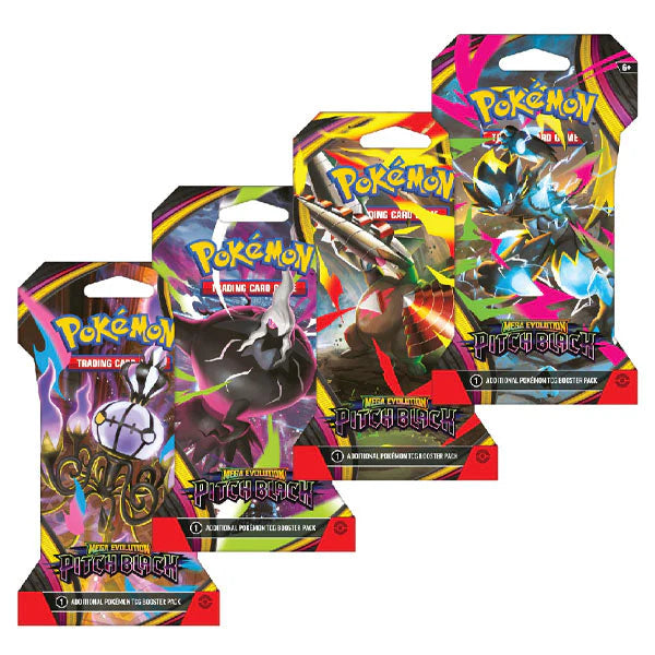 Mega Evolution - Pitch Black Sleeved Booster Pack (1 PACK)