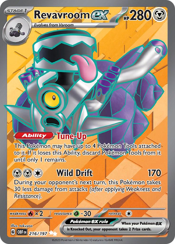 Revavroom ex #216 Pokemon Obsidian Flames