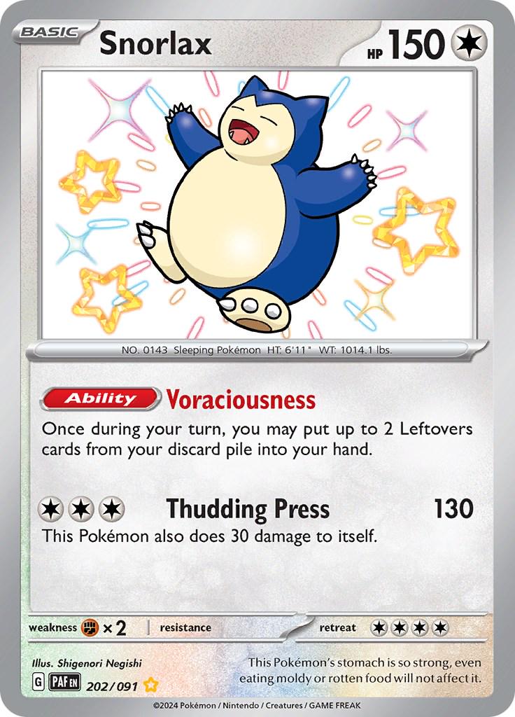 Snorlax #202 Pokemon Paldean Fates