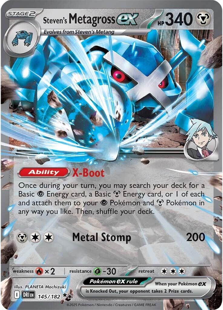 Steven's Metagross ex #145 Pokemon Destined Rivals