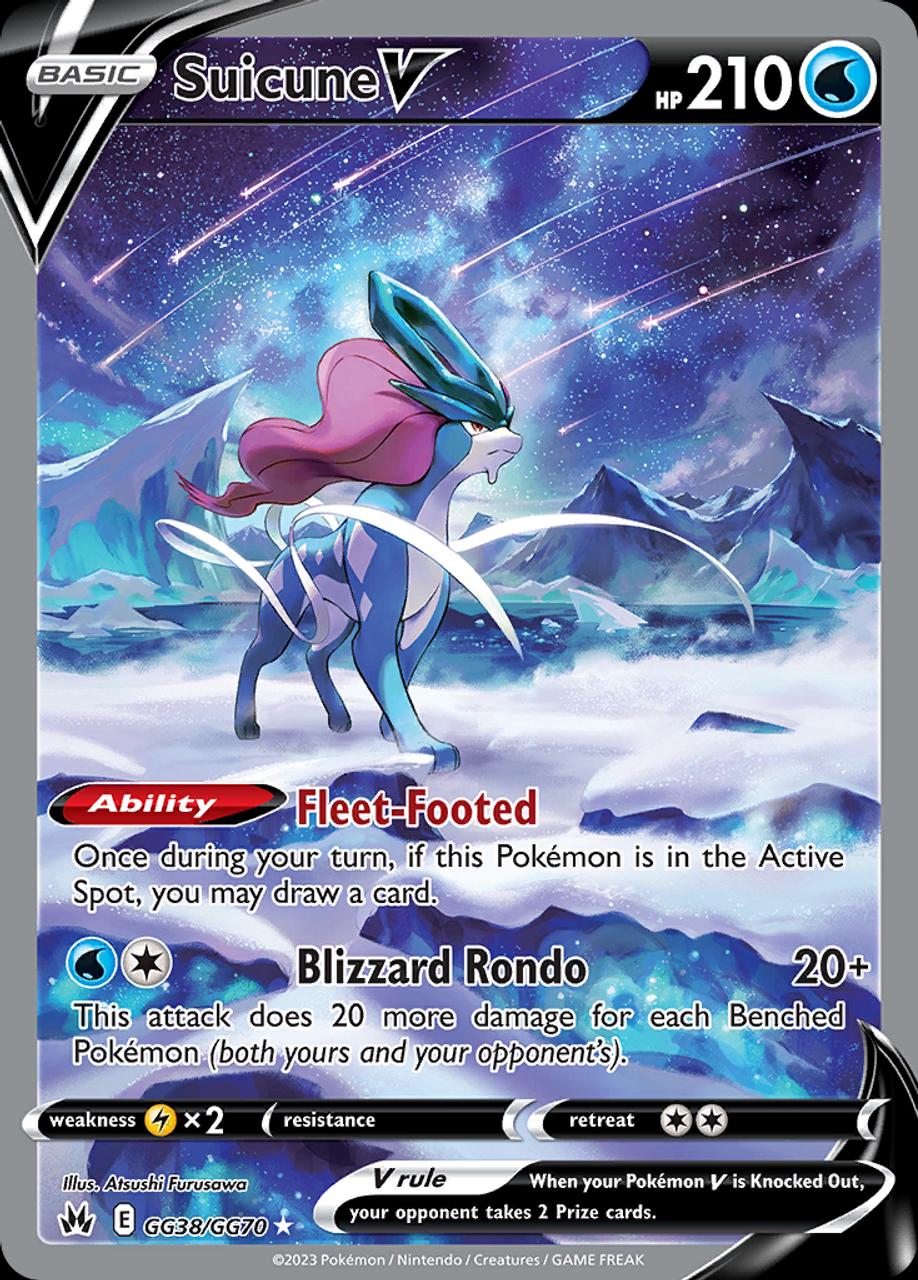 Suicune V #GG38 Pokemon Crown Zenith