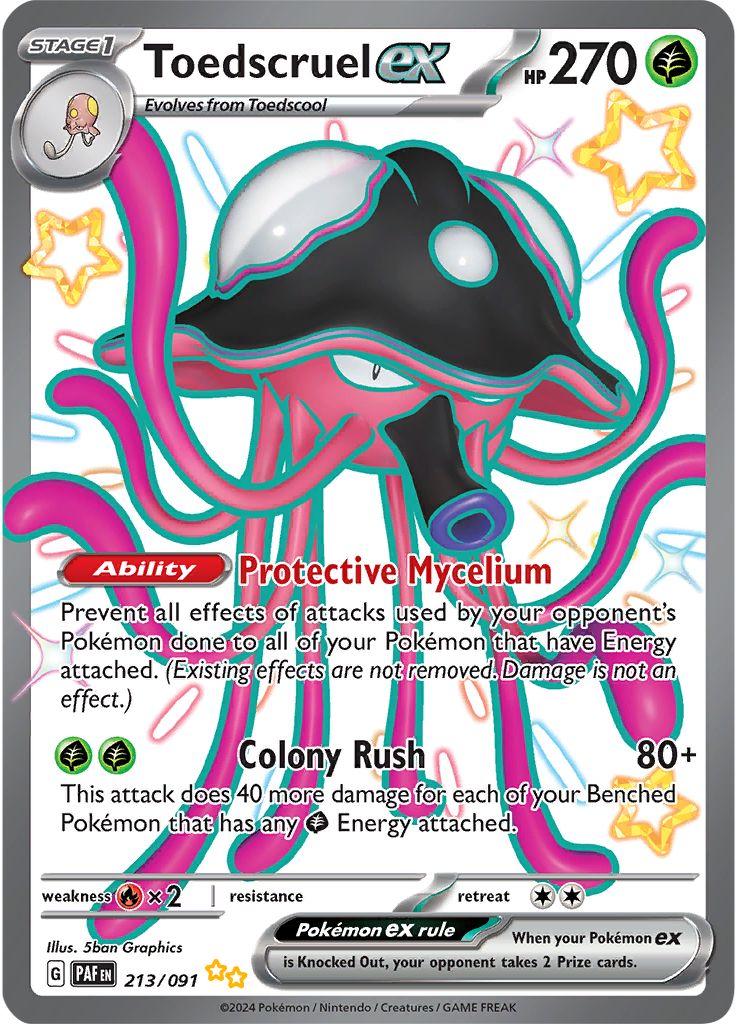 Toedscruel ex #213 Pokemon Paldean Fates
