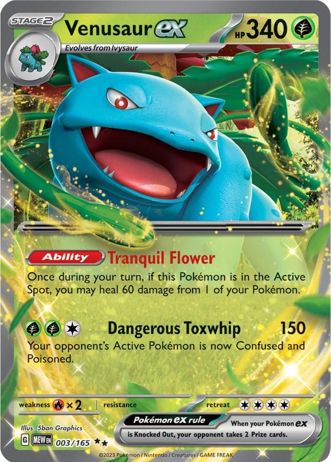 Venusaur ex #3 Pokemon Scarlet & Violet 151