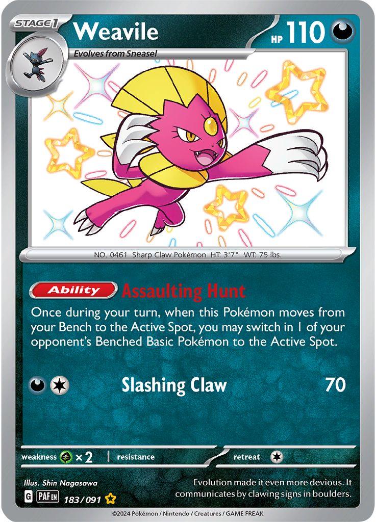 Weavile #183 Pokemon Paldean Fates