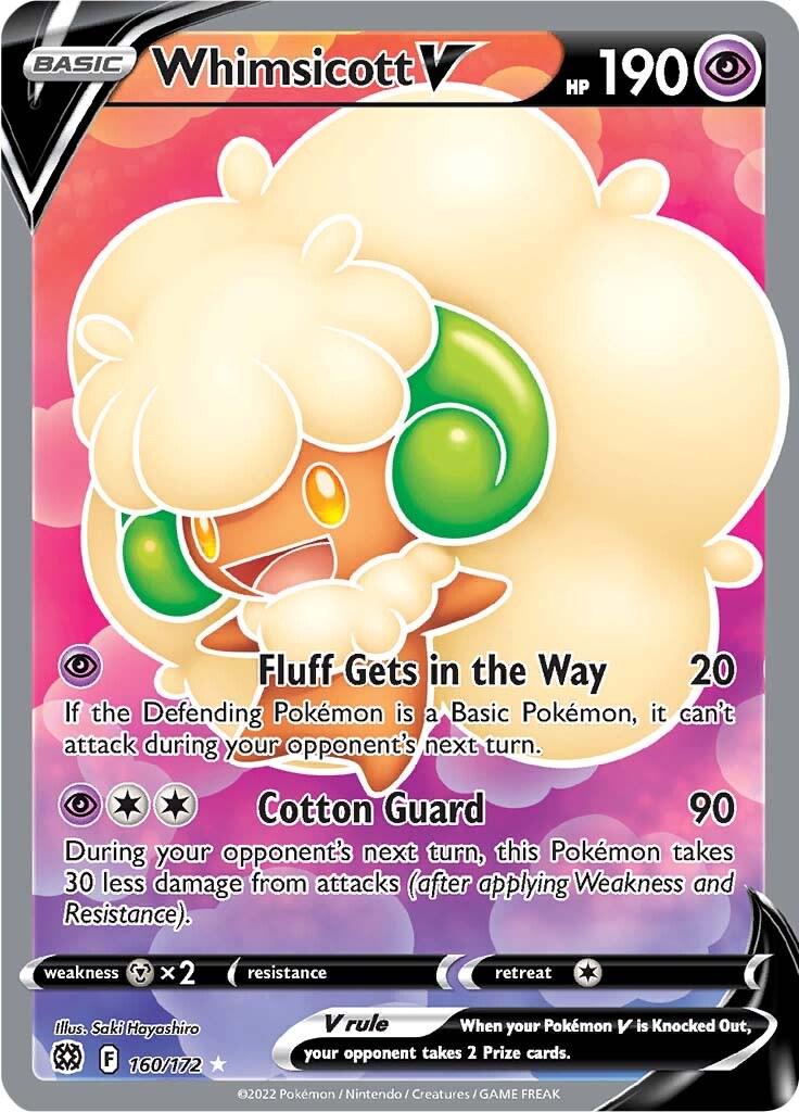 Whimsicott V #160 Pokemon Brilliant Stars