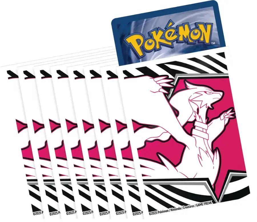 White Flare Elite Trainer Box Card Sleeves - Reshiram (65 Pack)