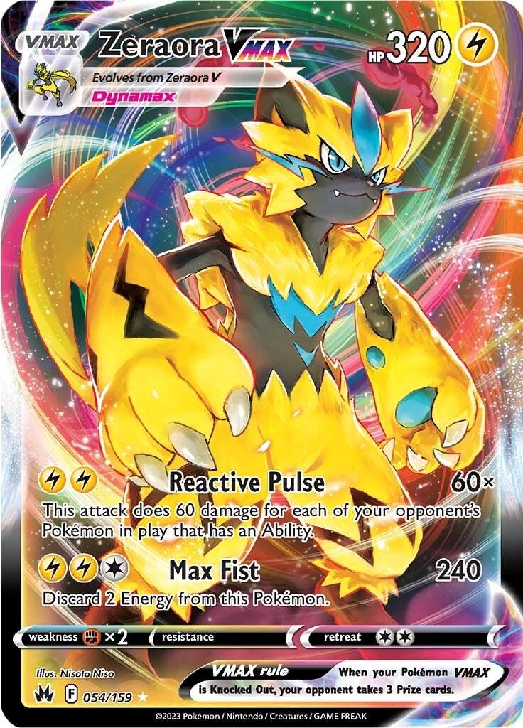 Zeraora VMAX #54 Pokémon Crown Zenith