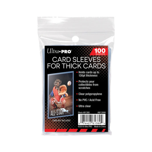 130PT Thick Card Sleeves for Standard Size Cards