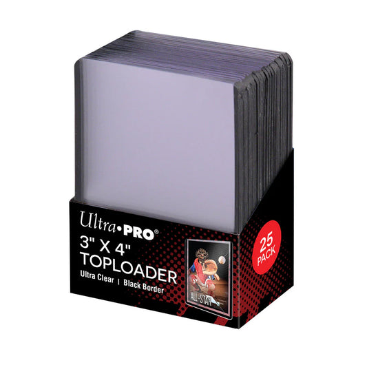 3" x 4" [BLACK] Border TOPLOADER® Sleeves (25ct) for Standard Size Cards