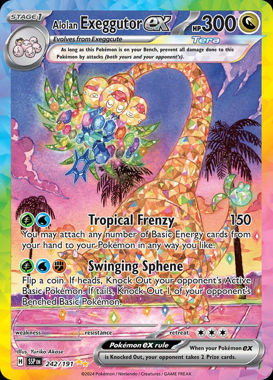 Alolan Exeggutor ex #242 Pokemon Surging Sparks