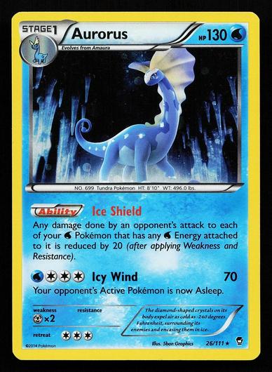Aurorus [Cosmos Holo] #26 Pokemon Furious Fists