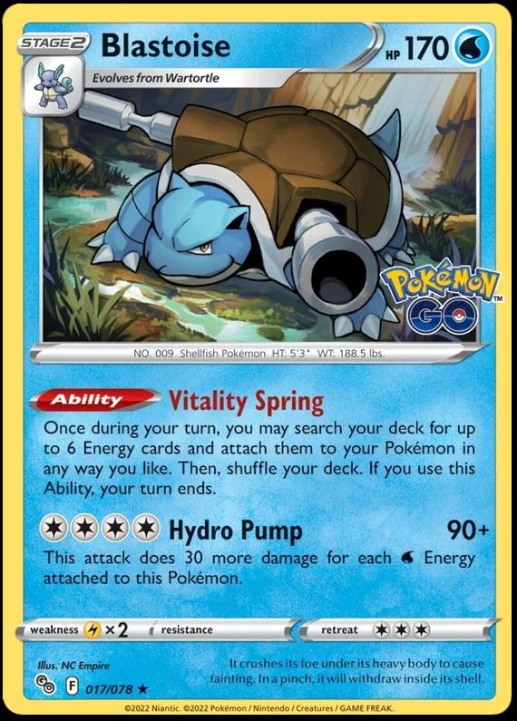 Blastoise [Holo] #17 Pokémon Go
