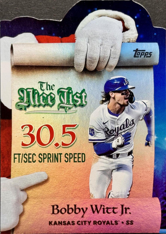 2025 Topps Holiday Making The Nice List - Bobby Witt Jr. #MNL-21