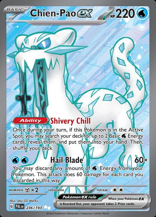 Chien-Pao ex #236 Pokemon Paldea Evolved