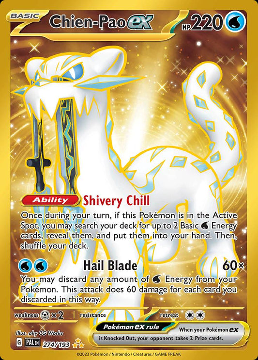 Chien-Pao ex #274 Pokemon Paldea Evolved