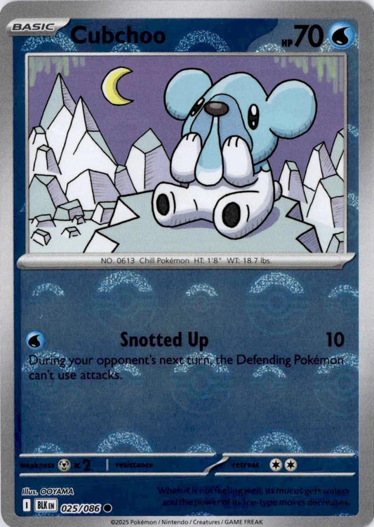 Cubchoo [Poke Ball] #25 Pokemon Black Bolt