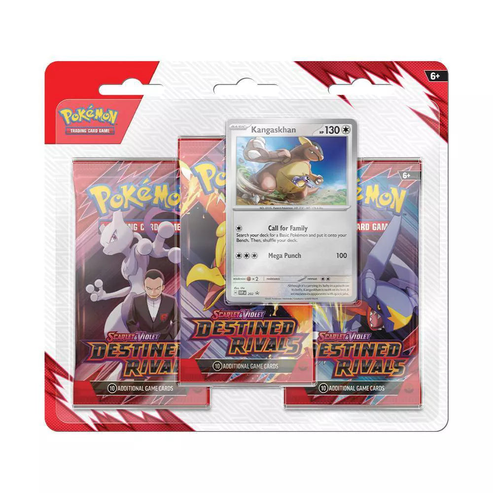 Scarlet & Violet— Destined Rivals 3-Pack Blister [Kangaskhan]