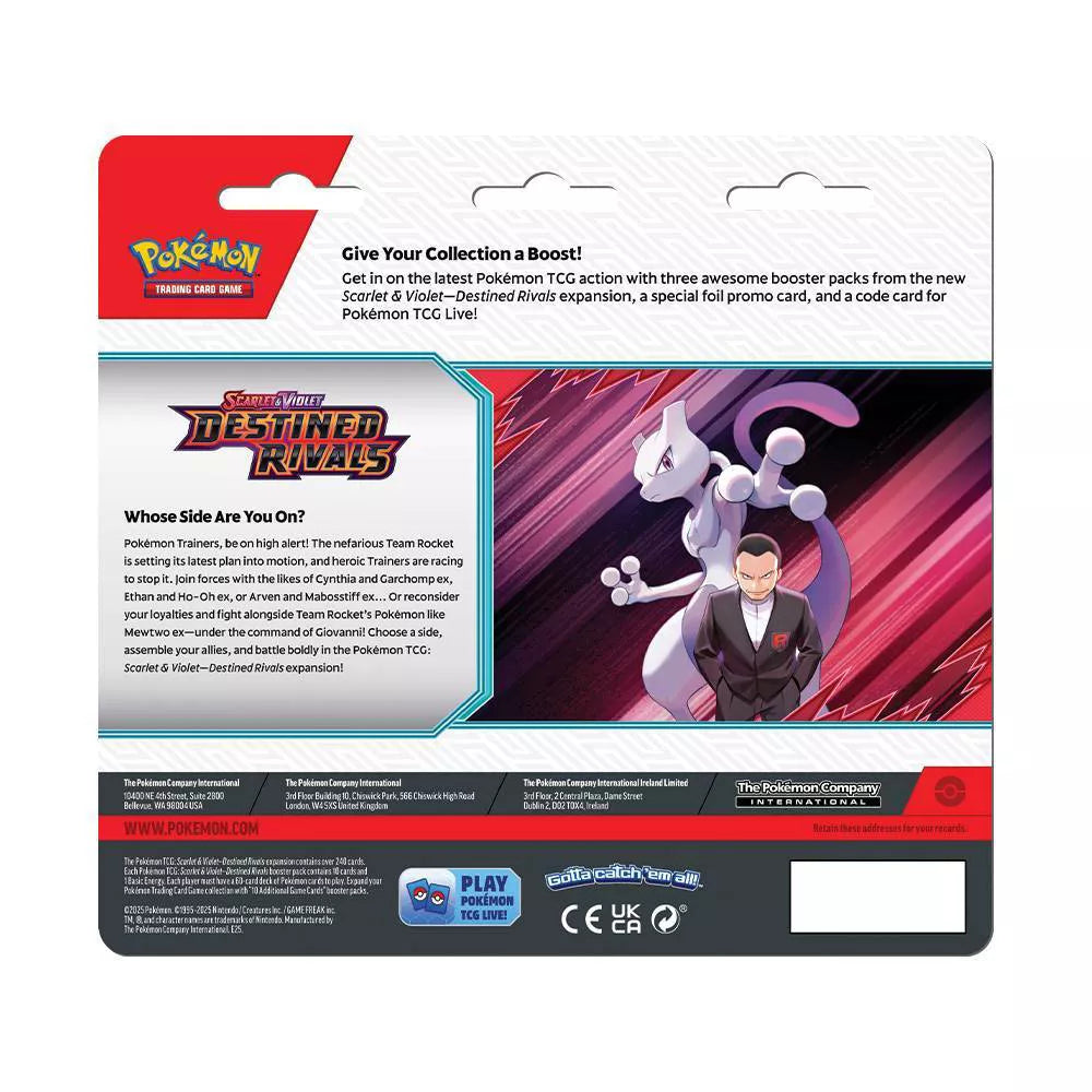 Scarlet & Violet— Destined Rivals 3-Pack Blister [Kangaskhan]
