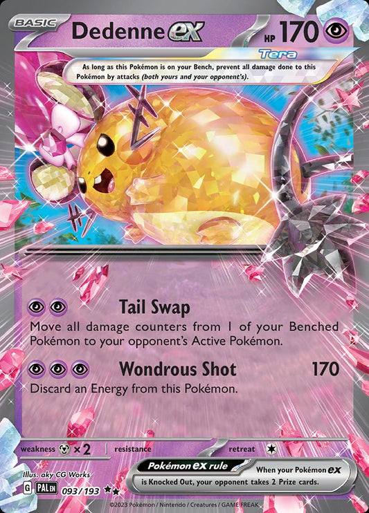 Dedenne ex #93 Pokemon Paldea Evolved