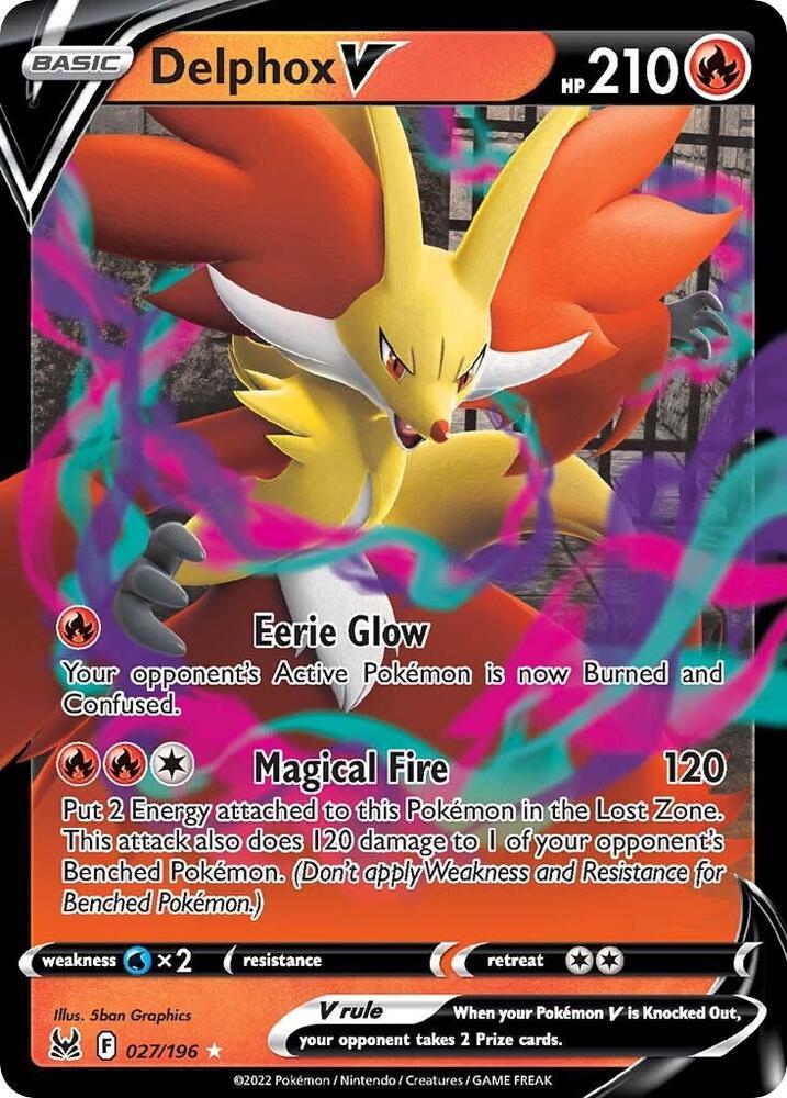 Delphox V #27 Pokémon Lost Origin