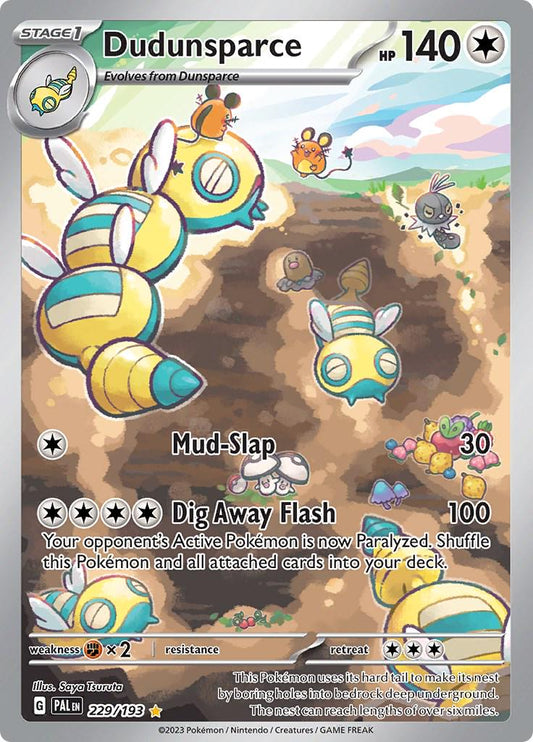 Dudunsparce #229 Pokemon Paldea Evolved