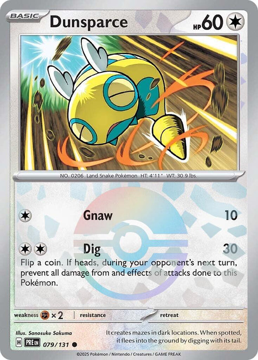 Dunsparce [Poke Ball] #79 Pokemon Prismatic Evolutions