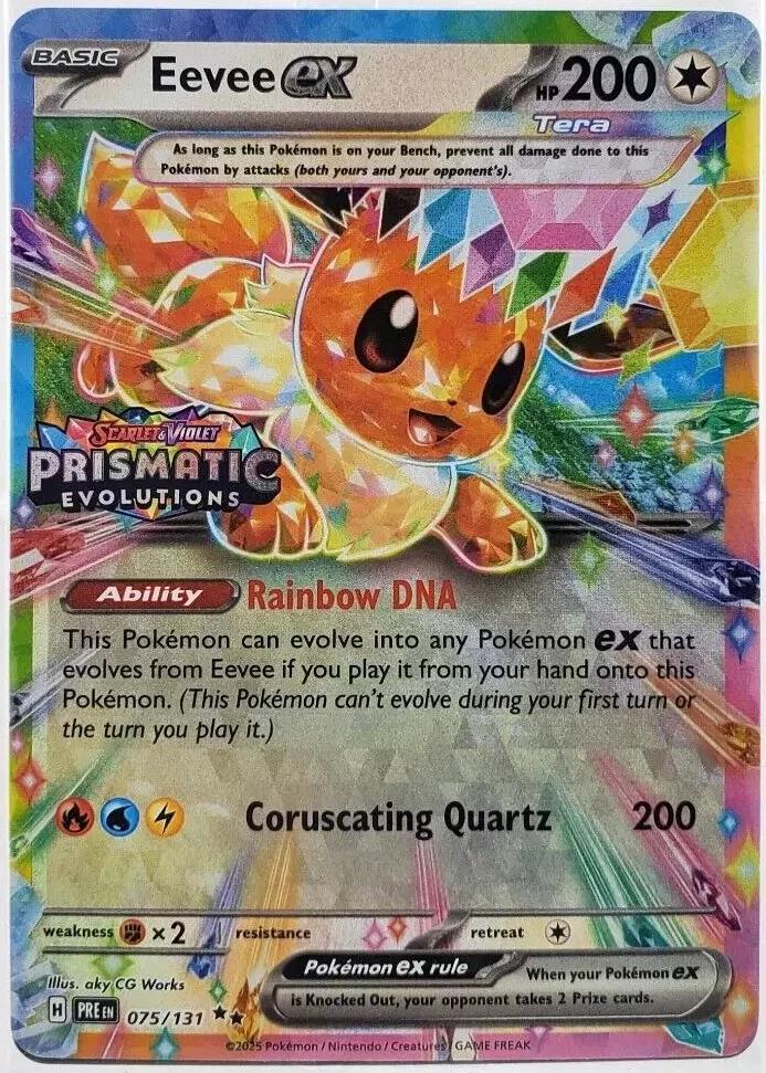 Eevee Ex [Stamped] #75 Pokémon Prismatic Evolutions
