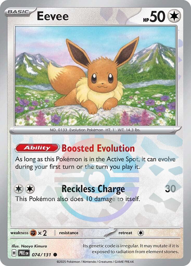 Eevee [Poke Ball] #74 Pokemon Prismatic Evolutions