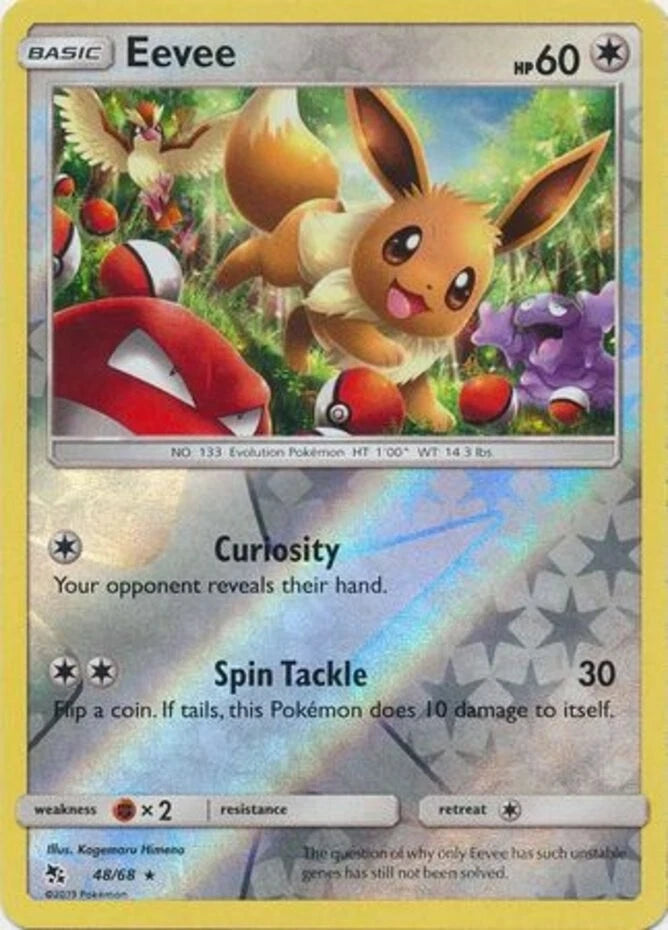 Eevee [Reverse Holo] #48 Pokémon Hidden Fates