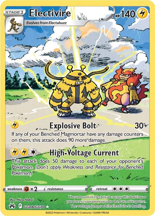 Electivire #GG08 Pokemon Crown Zenith