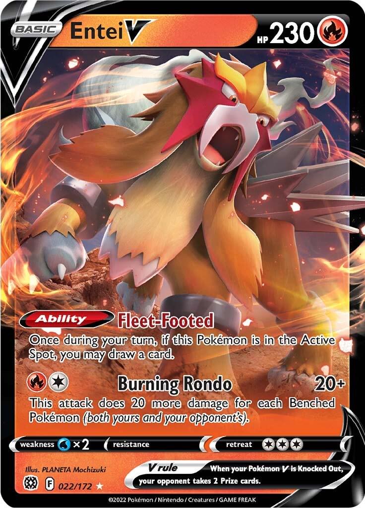 Entei V #22 Pokémon Brilliant Stars